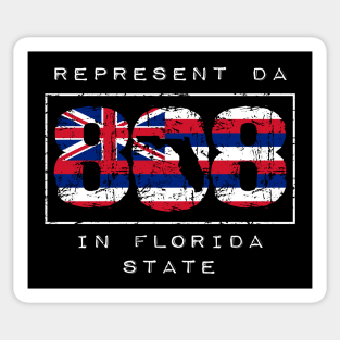 Rep Da 808 in Florida State by Hawaii Nei All Day Sticker